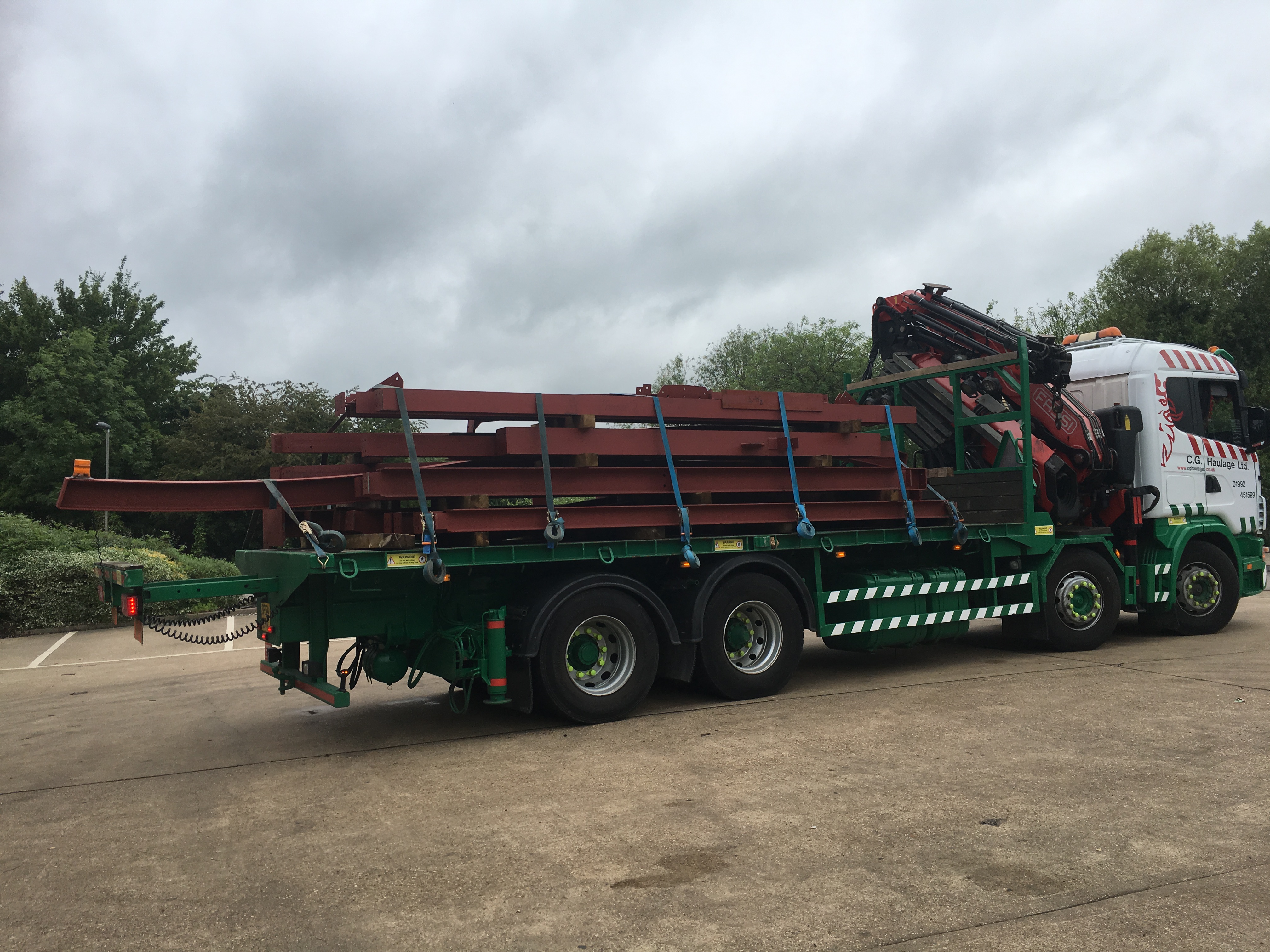 Lorry Steel Delivery